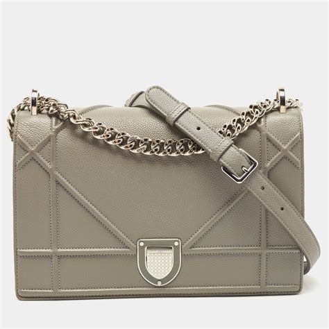 dior bag gray|Dior diorama flap bag.